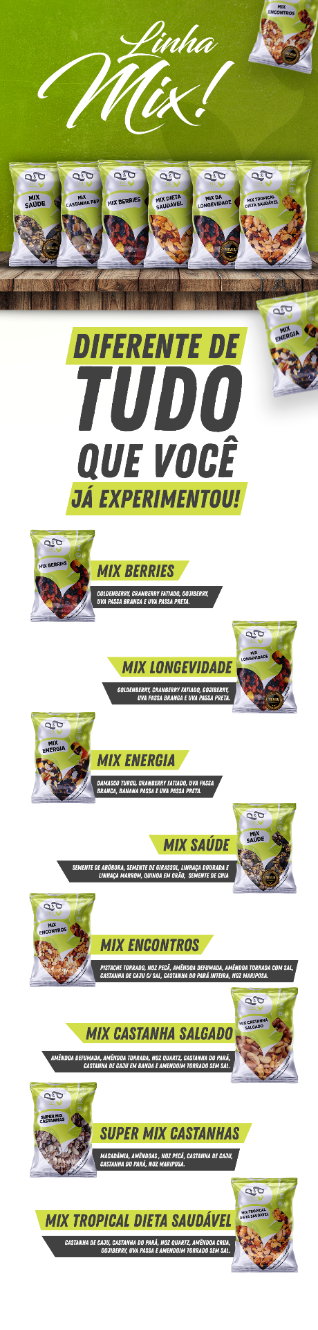 Linha Mix P&P — diferente de tudo que você já experimentou